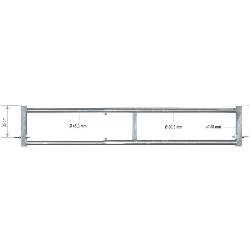 Panneau d'alimentation libre-service extensible 2 lisses - 5/6 m