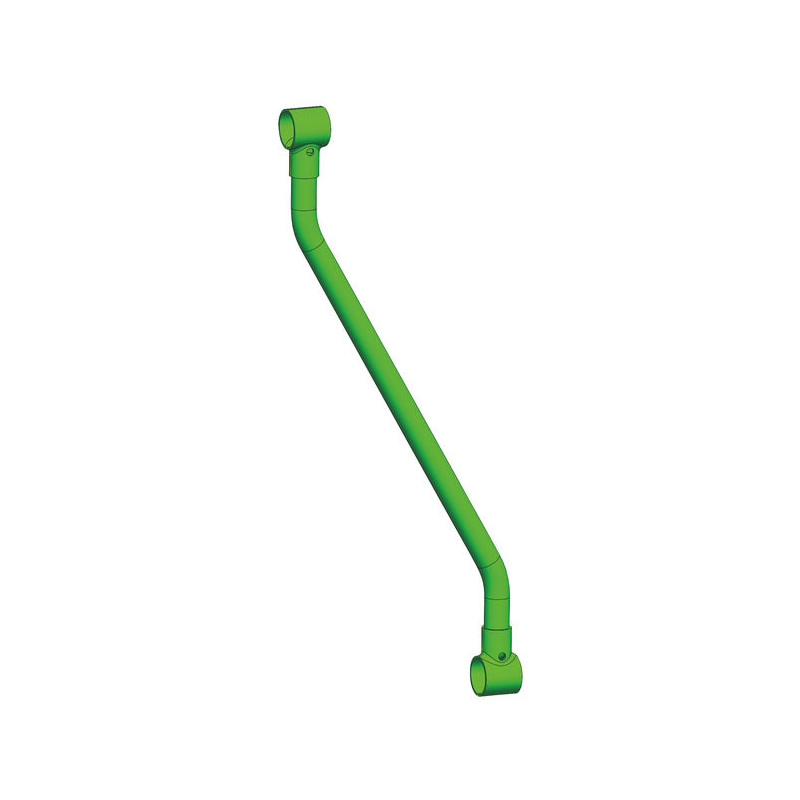 Barre d'encolure oblique Ø 42 mm avec coquilles Ø 60 mm