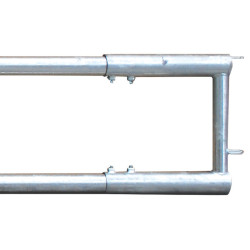 Panneau d'alimentation libre-service 2 lisses Ø 76 mm - 4 m