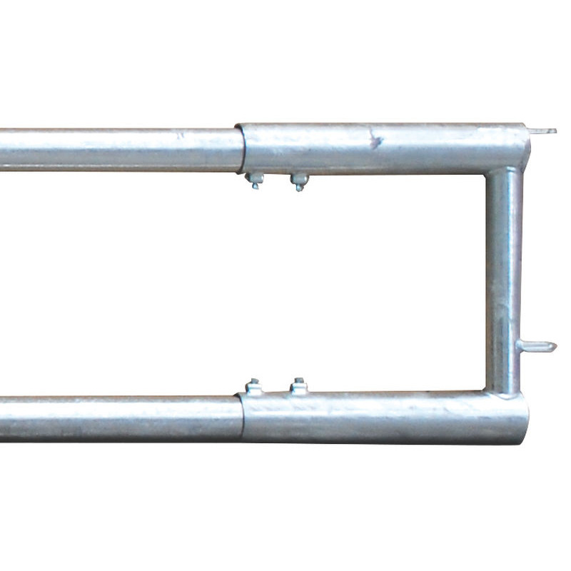 Panneau d'alimentation libre-service 2 lisses Ø 76 mm - 4 m