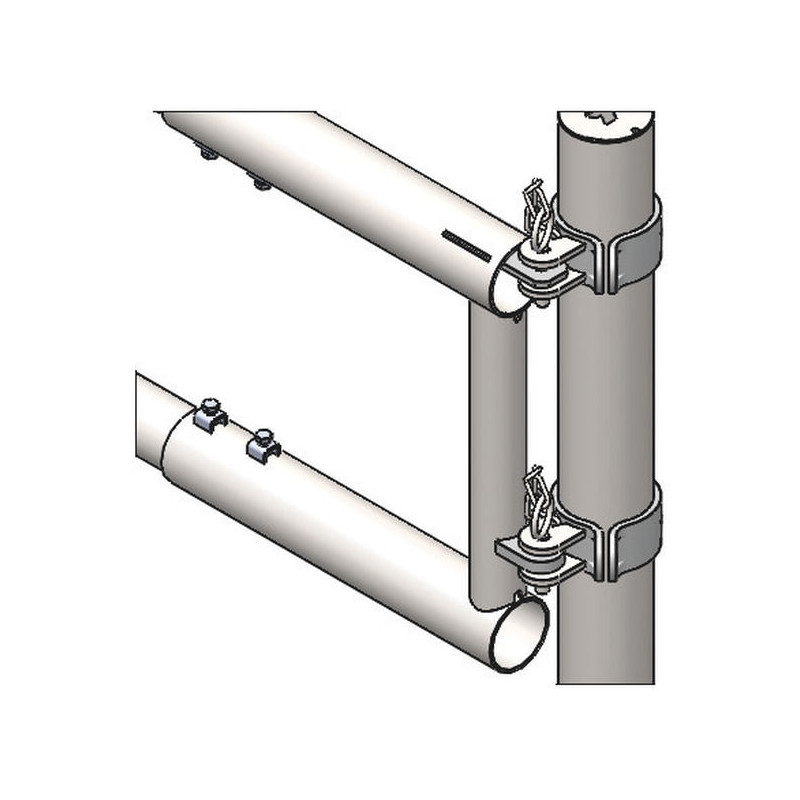 Panneau d'alimentation libre-service 2 lisses Ø 76 mm - 4 m