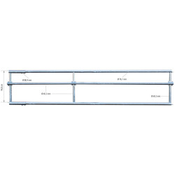 Panneau d'alimentation libre-service 3 lisses Ø 76 mm - 4 m