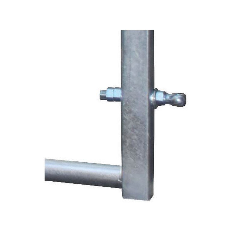 Panneau 3 lisses extensible Ø 60 mm H. 0,79 m pour passage robot racleur - 2/3 m