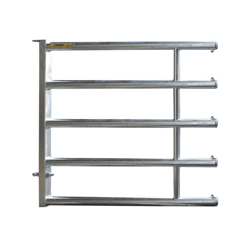 Embout arrière 5 lisses pour barrière de stabulation 0,90/2 m Embout arrière 5 lisses pour barrière de stabulation 0,90/2 m