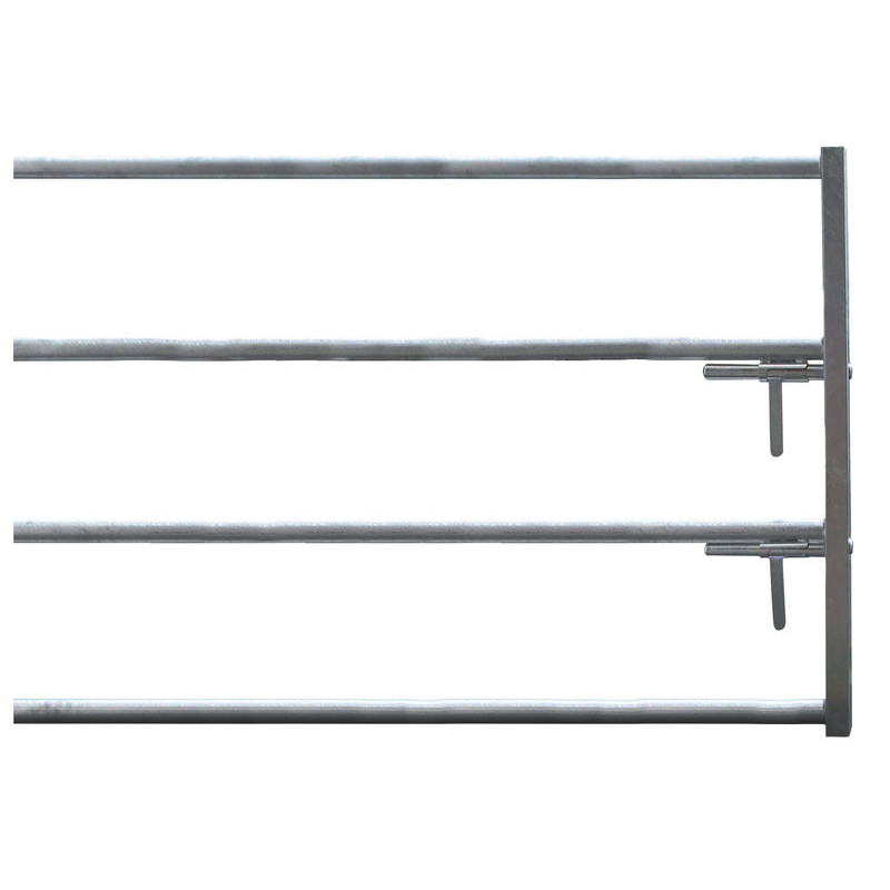 Embout avant 4 lisses avec 2 verrous emboutis pour barrière de stabulation