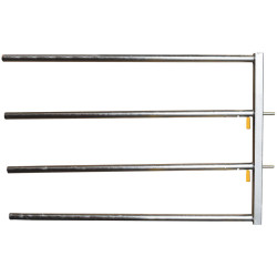 Embout avant 4 lisses Ø 48,3 mm avec 2 verrous automatiques easylock