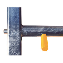 Embout avant 4 lisses Ø 48,3 mm avec 2 verrous automatiques easylock Embout avant 4 lisses Ø 48,3 mm avec 2 verrous automatiques easylock