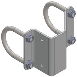 Support pour butée caoutchouc de portillon anti-retour Support pour butée caoutchouc de portillon anti-retour