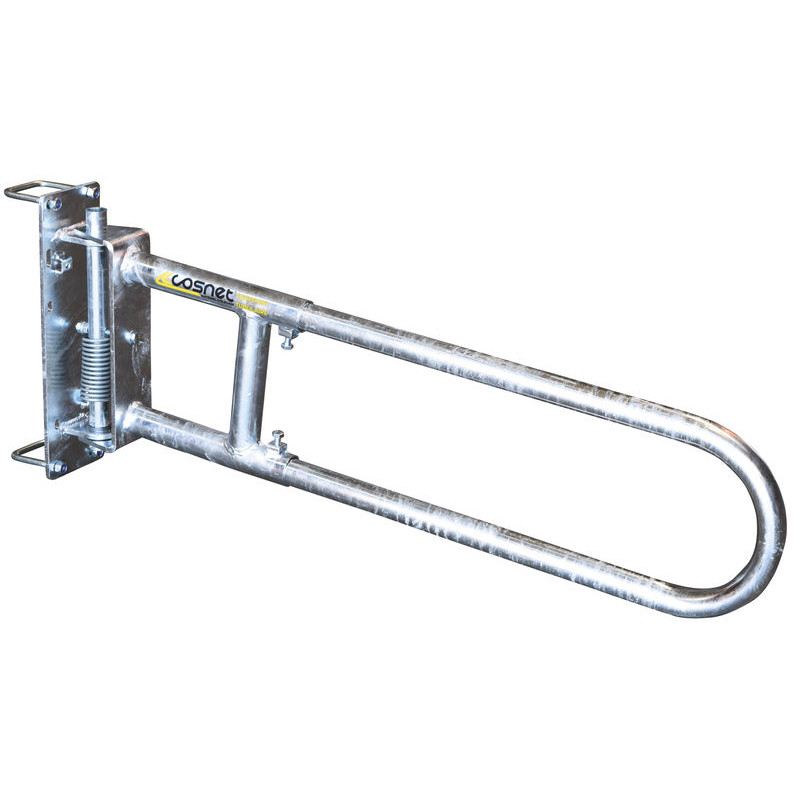 Portillon 2 lisses extensible anti-retour pour passage d'animaux ou couloir Portillon 2 lisses extensible anti-retour pour passage d'animaux ou couloir