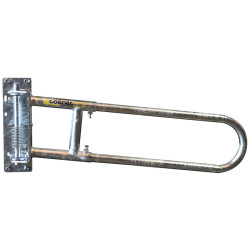 Portillon 2 lisses extensible anti-retour pour passage d'animaux ou couloir Portillon 2 lisses extensible anti-retour pour passage d'animaux ou couloir