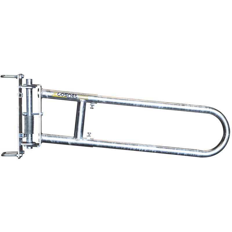 Portillon 2 lisses extensible anti-retour pour passage d'animaux ou couloir Portillon 2 lisses extensible anti-retour pour passage d'animaux ou couloir