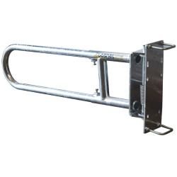 Portillon 2 lisses extensible anti-retour pour passage d'animaux ou couloir Portillon 2 lisses extensible anti-retour pour passage d'animaux ou couloir