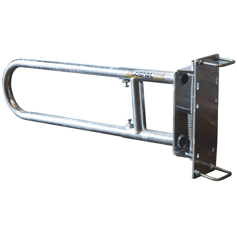Portillon 2 lisses extensible anti-retour pour passage d'animaux ou couloir Portillon 2 lisses extensible anti-retour pour passage d'animaux ou couloir