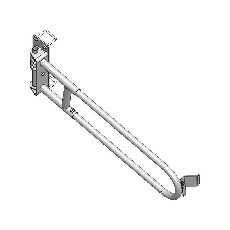 Portillon 2 lisses extensible anti-retour pour passage d'animaux ou couloir Portillon 2 lisses extensible anti-retour pour passage d'animaux ou couloir