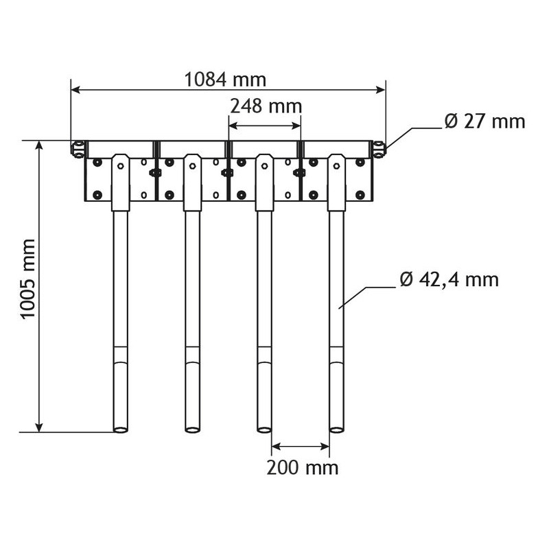 Kit finger gate pour embout avant passage d'animaux