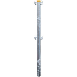 Poteau 2 directions vis à vis - Ø 102 mm - à sceller