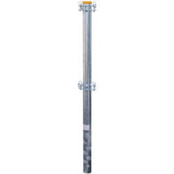 Poteau 3 directions - Ø 102 mm - à sceller