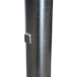 Poteau nu à sceller Ø 102 mm - H. 1,68 m - Epais. 4 mm