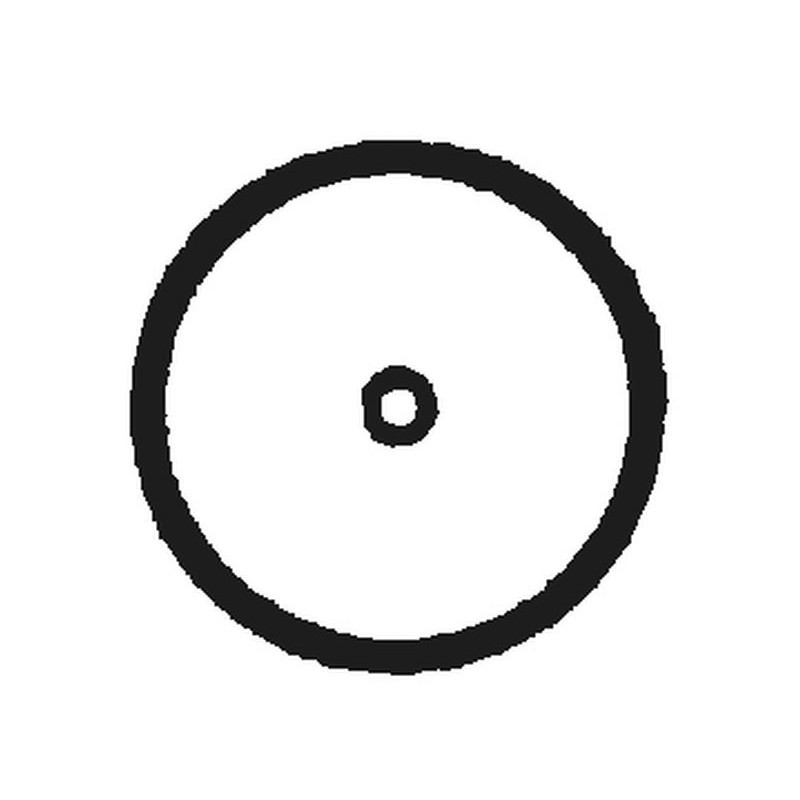 Poteau nu à sceller Ø 102 mm - H. 1,68 m - Epais. 4 mm