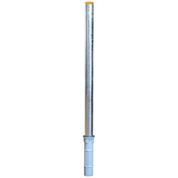 Douille ronde PE pour poteau rond Ø 102 mm