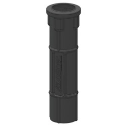 Douille ronde PE pour poteau rond Ø 102 mm