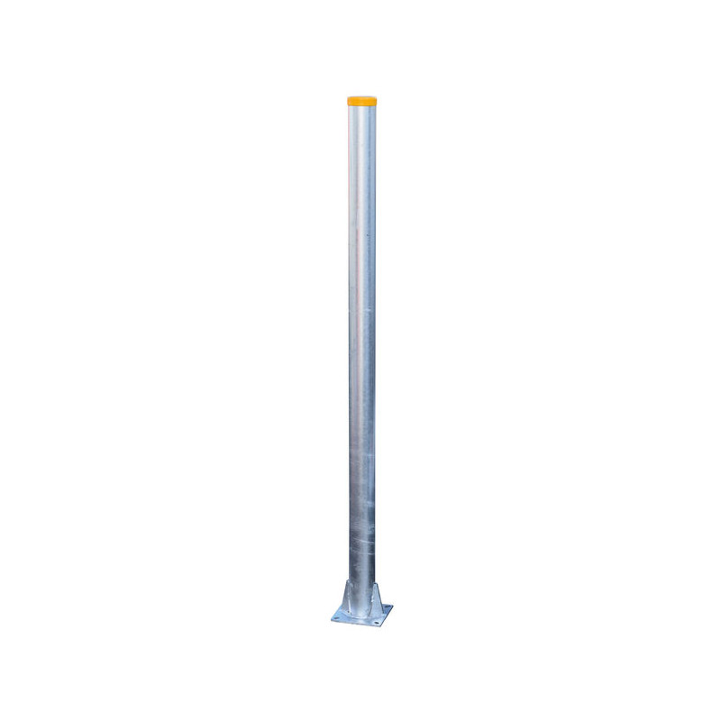 Poteau nu sur platine Ø 102 mm - H. 1,98 m - Epais. 4 mm