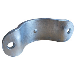 1/2 bride nue pour poteau rond Ø 102 mm