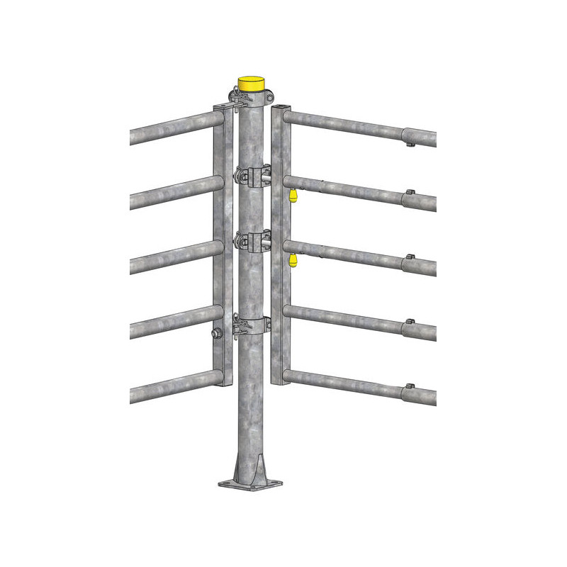 1/2 Bride "EASYLOCK" pour poteau Ø 102 mm