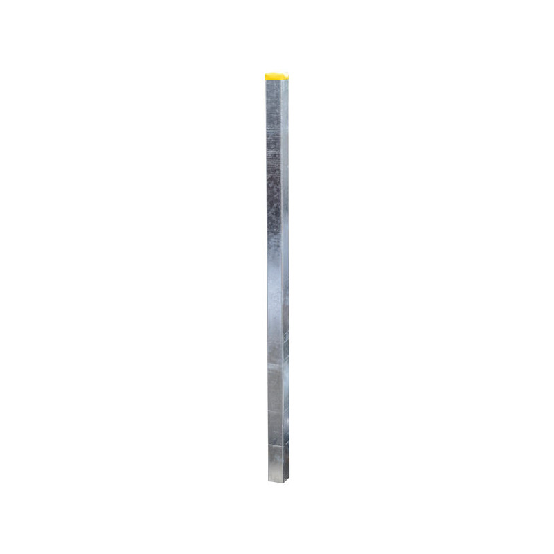 Poteau nu carré 90x90 mm à sceller Haut. 2,10 m