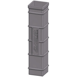 Douille PE carré pour poteau carré 90x90 mm Douille PE carré pour poteau carré 90x90 mm
