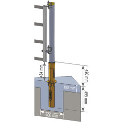 Protection PE "ISOPROTEC" pour poteau Ø 102 mm Protection PE "ISOPROTEC" pour poteau Ø 102 mm