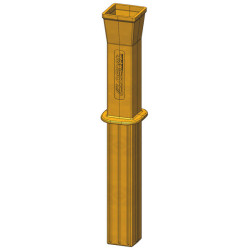 Protection PE "ISOPROTEC" pour poteau ⧄ 90x90 mm Protection PE "ISOPROTEC" pour poteau ⧄ 90x90 mm