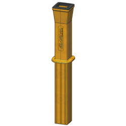 Protection PE "ISOPROTEC" pour poteau ⧄ 90x90 mm Protection PE "ISOPROTEC" pour poteau ⧄ 90x90 mm