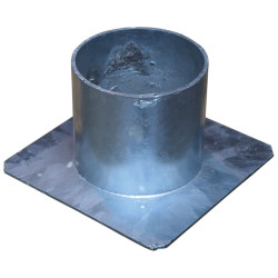 Cache douille "ISOPROTEC" pour poteau rond Cache douille "ISOPROTEC" pour poteau rond