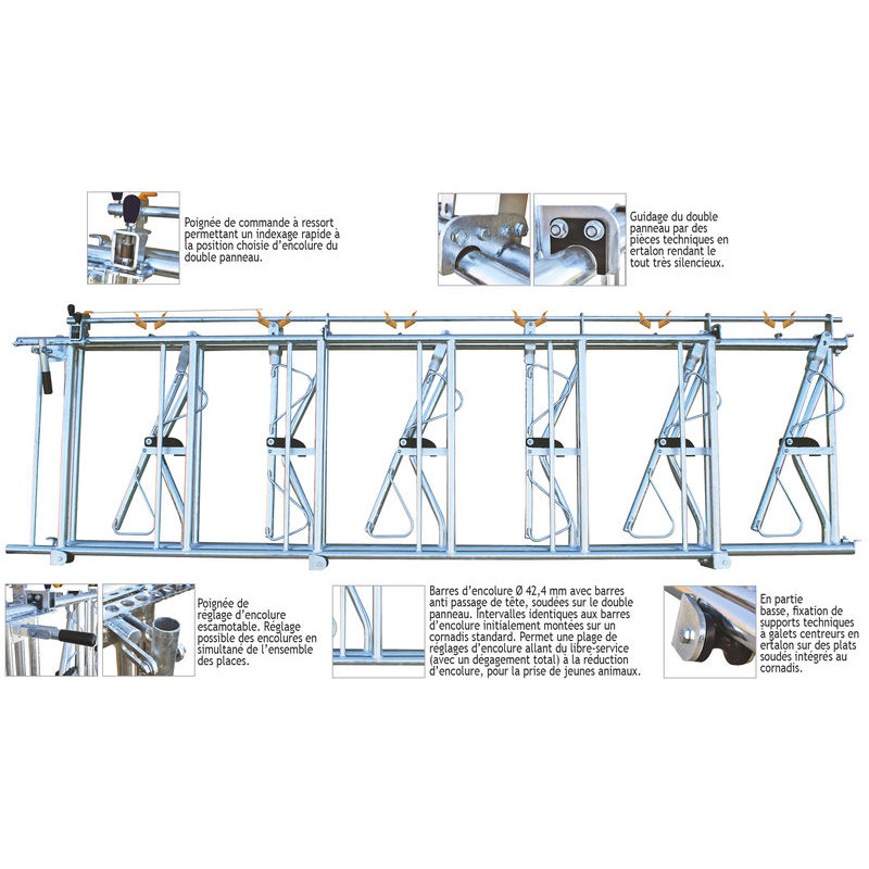 Cornadis confort SRS - 5 m/6 places