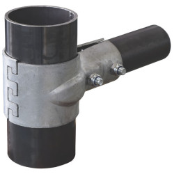 Coquille ronde 102 mm pour pose bat-flancs nu sur poteau 102 mm - Simple rangée