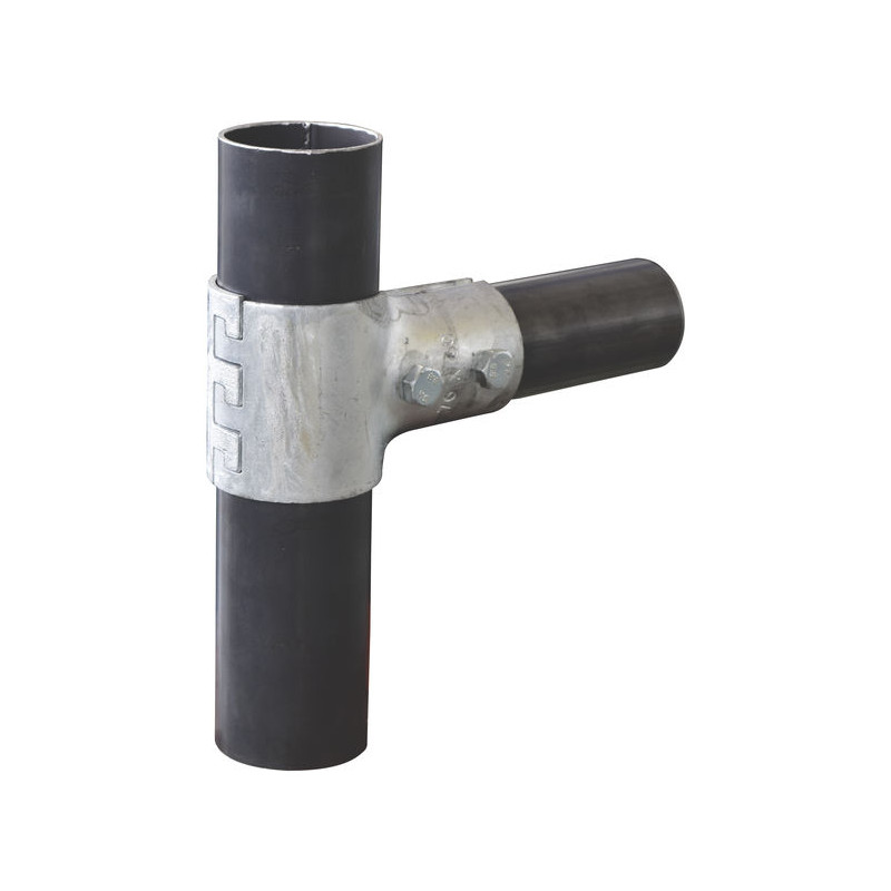 Coquille ronde 76 mm pour pose bat-flancs nu sur poteau 76 mm - Simple rangée