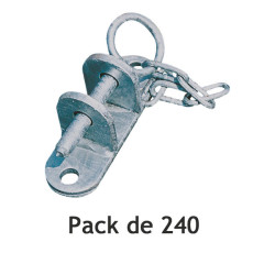 Chape de fixation simple - Pack de 120