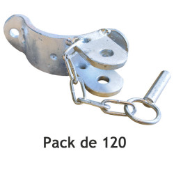 1/2 bride 1 direction pour poteau rond Ø 102 mm - Pack de 120
