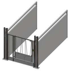 Case à veau STANDARD GM à cloisons PVC amovibles Long. 2,40 m