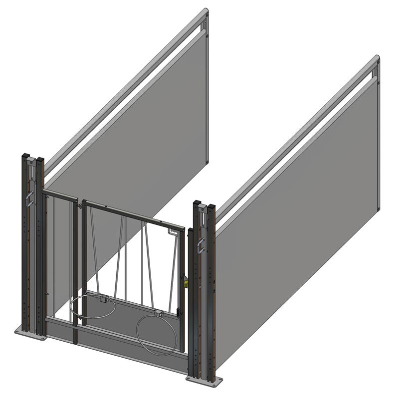Case à veau STANDARD GM à cloisons PVC amovibles Long. 2,40 m