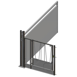 Extension pour case à veau STANDARD GM à cloisons PVC amovibles Long. 2,40 m