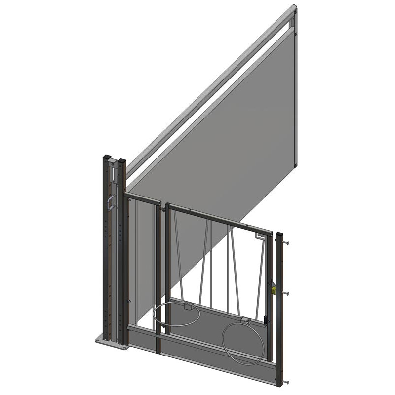 Extension pour case à veau STANDARD GM à cloisons PVC amovibles Long. 2,40 m