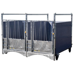 Box à veau roulant XL DUO STANDARD - PVC