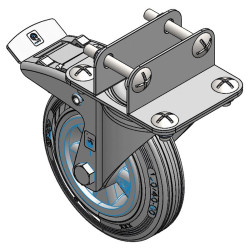 Roue pivotante avant pour box à veau roulant XL