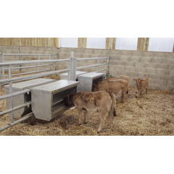 Nourrisseur à veaux 220 L sur barrière 