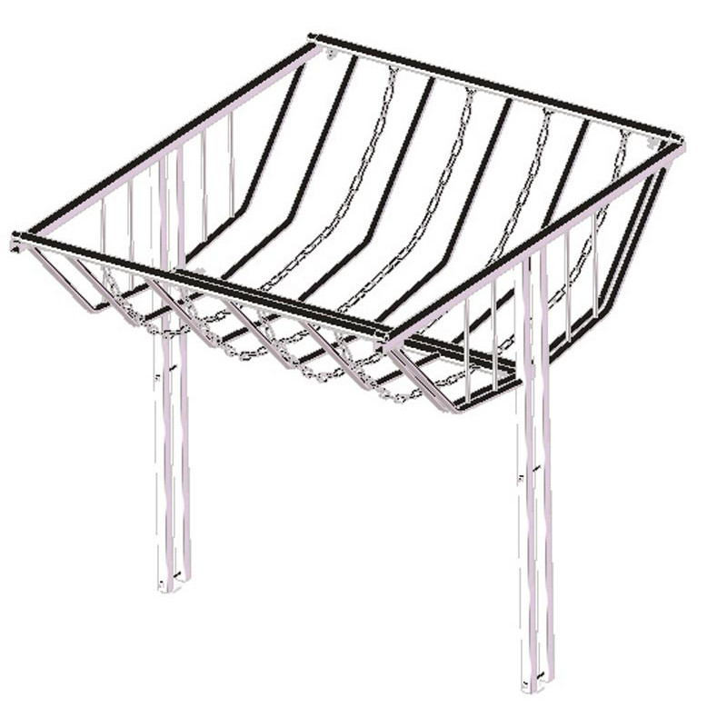 Râtelier de stabulation à barreaux et chaînes