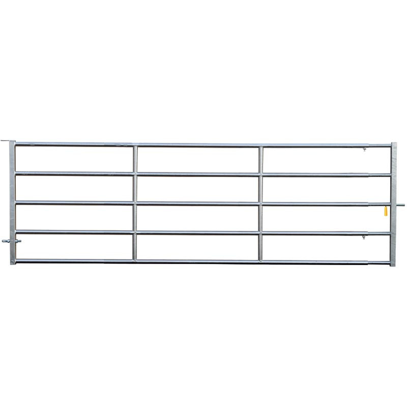 Barrière herbage Ø 42,4 mm extensible avec 1 verrou - 4/5 m Barrière herbage Ø 42,4 mm extensible avec 1 verrou - 4/5 m