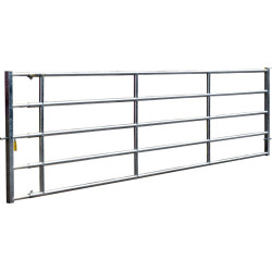 Barrière herbage Ø 42,4 mm extensible avec 1 verrou - 5/6 m