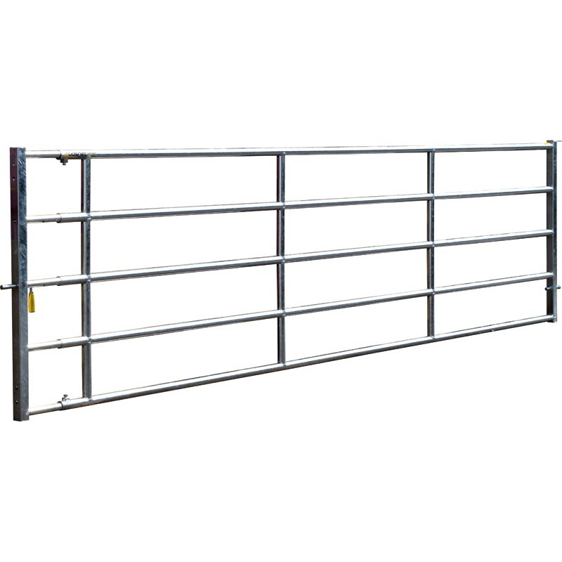 Barrière herbage Ø 42,4 mm extensible avec 1 verrou - 5/6 m
